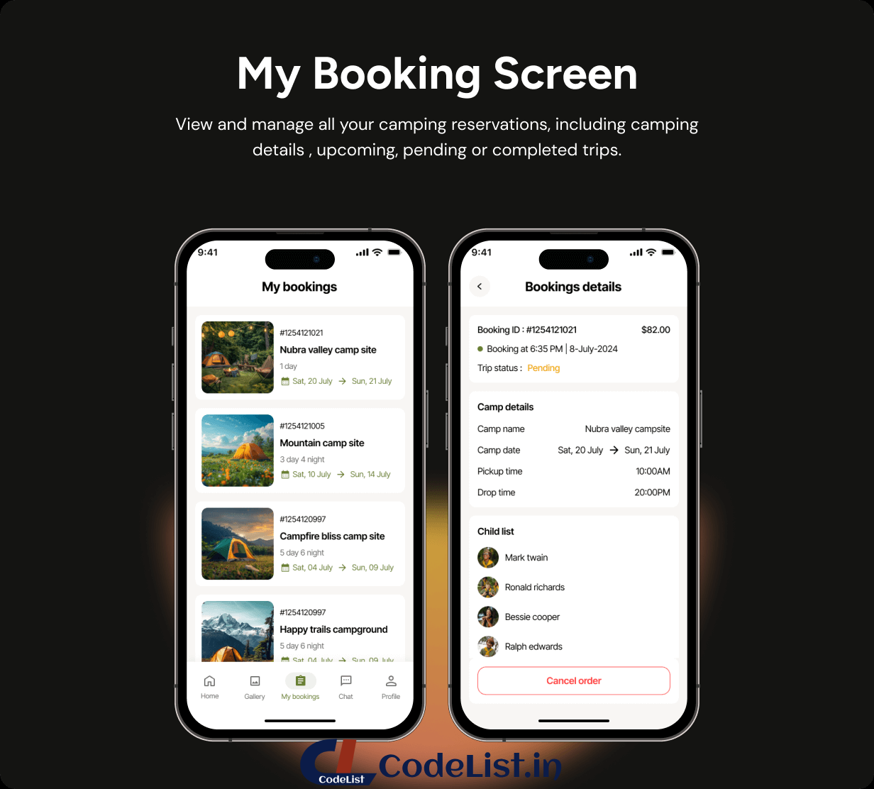 Campsite App UI Template | Camping Location Tracking App in Flutter | CampTrack App Template - 8