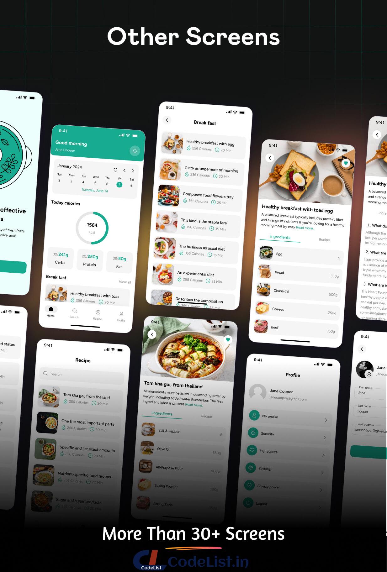 Diet App UI Template | Personalized Diet & Nutrition Management App in Flutter | Dietify App UI - 3