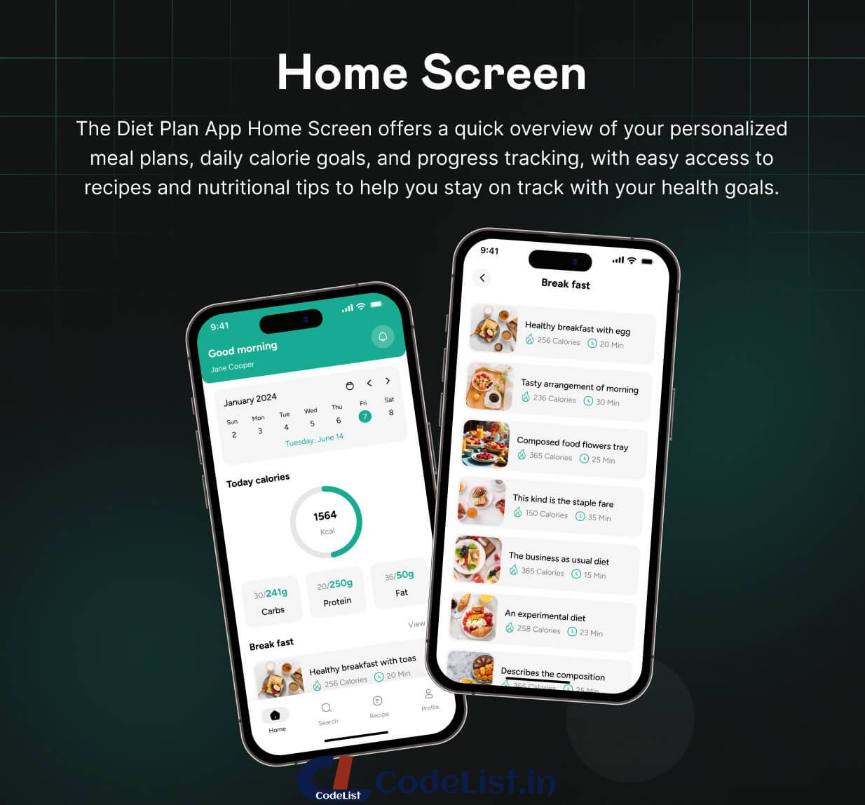 Diet App UI Template | Personalized Diet & Nutrition Management App in Flutter | Dietify App UI - 7