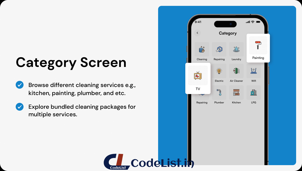 HomeCare App UI Template | Home Cleaning Service App in Flutter | CleanMaster App Template - 7