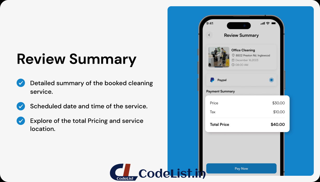 HomeCare App UI Template | Home Cleaning Service App in Flutter | CleanMaster App Template - 11