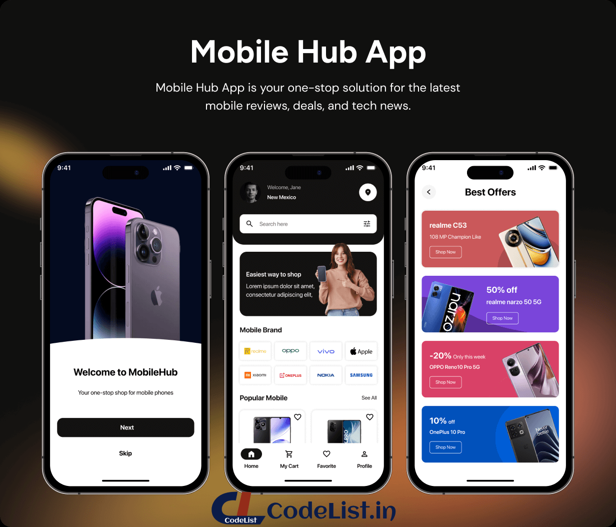 GadgetGear App UI Template | Phone Shop App in Flutter | PhoneBazaar App Template - 2