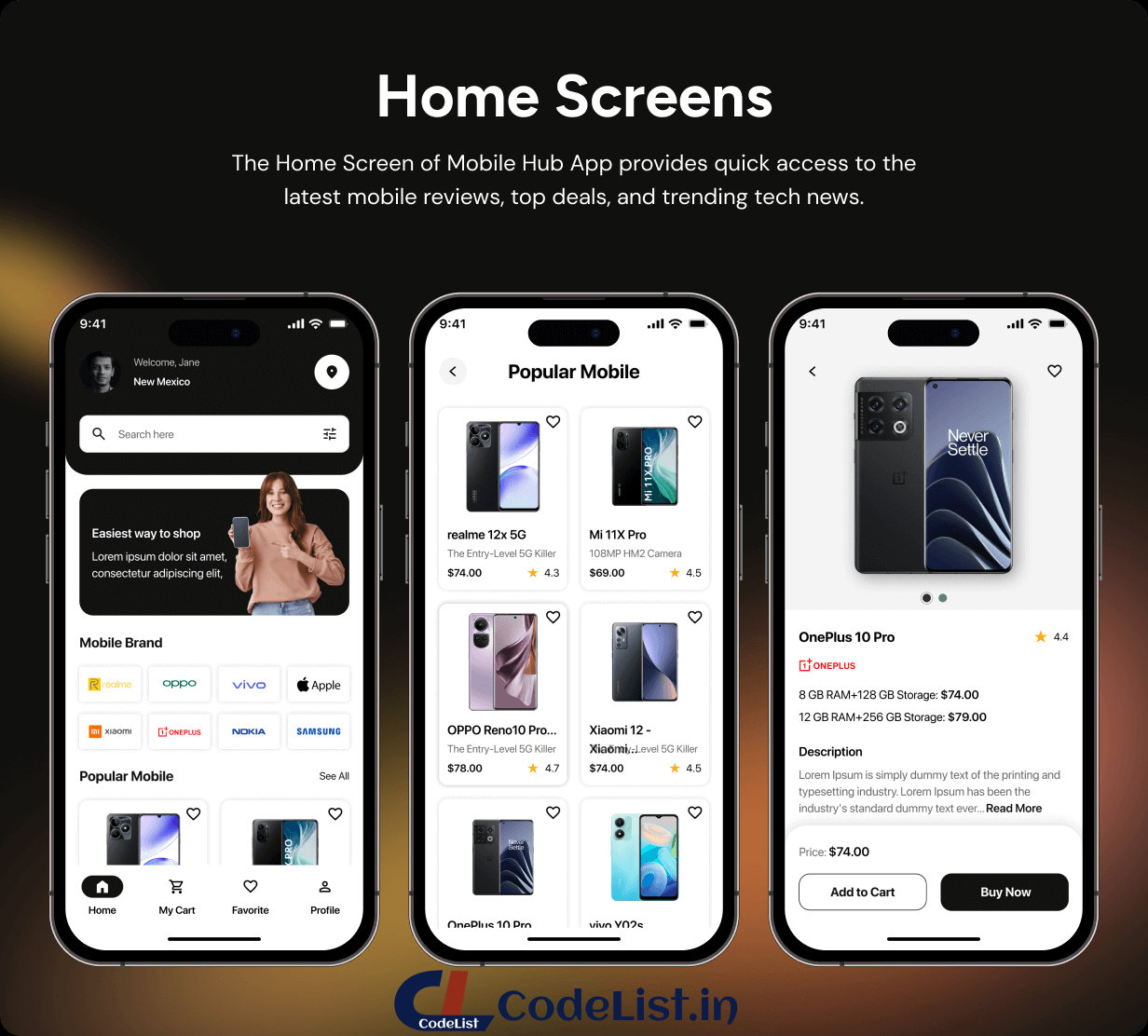 GadgetGear App UI Template | Phone Shop App in Flutter | PhoneBazaar App Template - 4