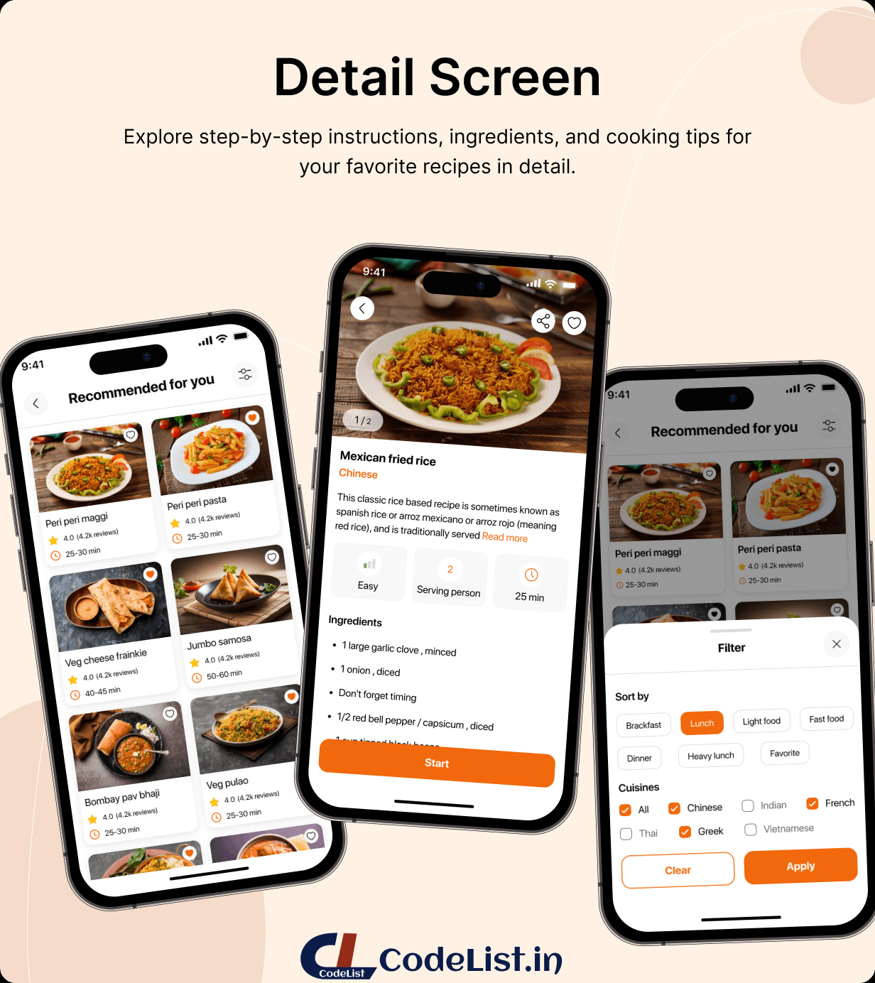 Recipe Full App in Flutter with NodeJs Backend | Cooking Guide App in Flutter - 9