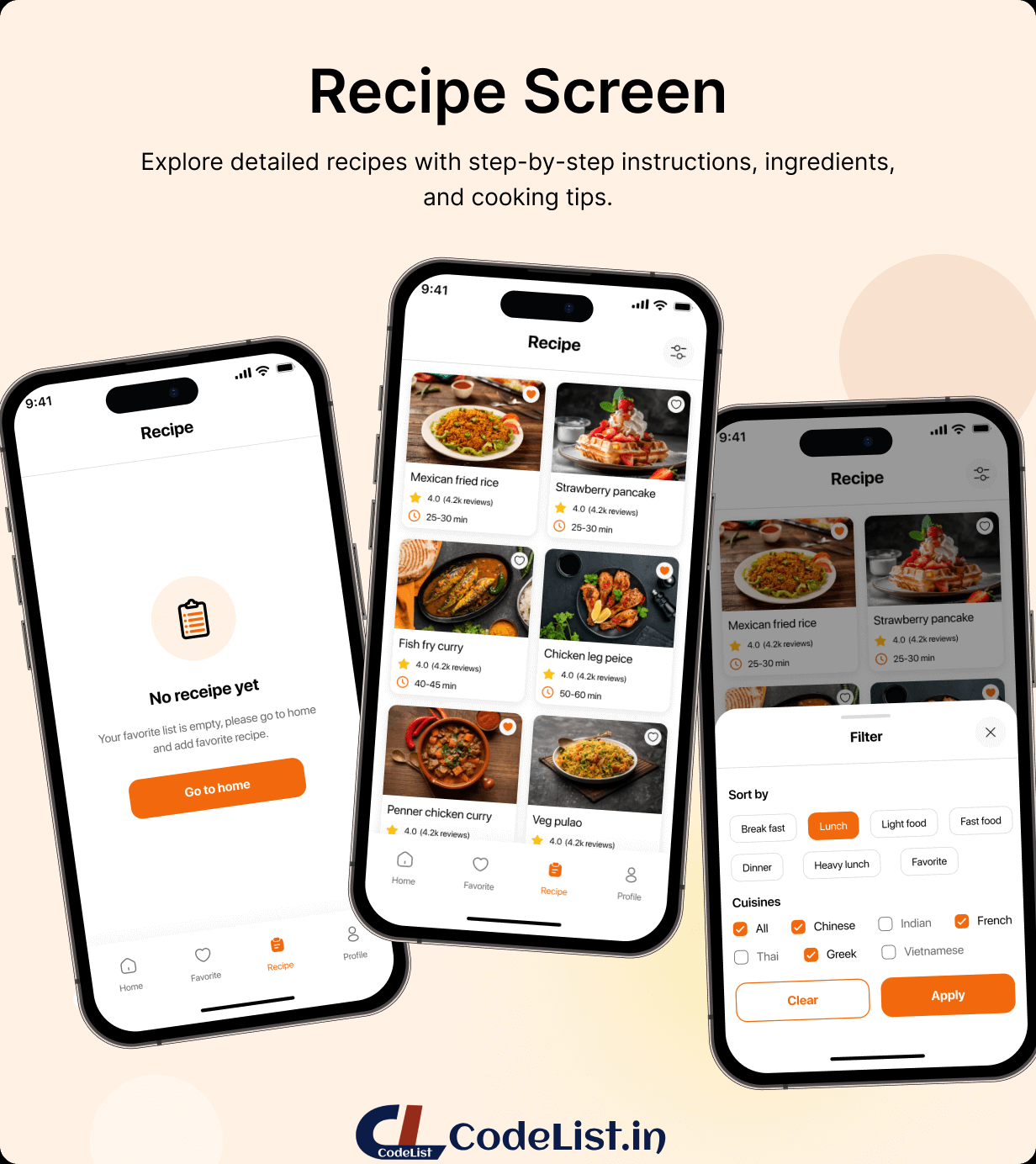 Recipe Full App in Flutter with NodeJs Backend | Cooking Guide App in Flutter - 11