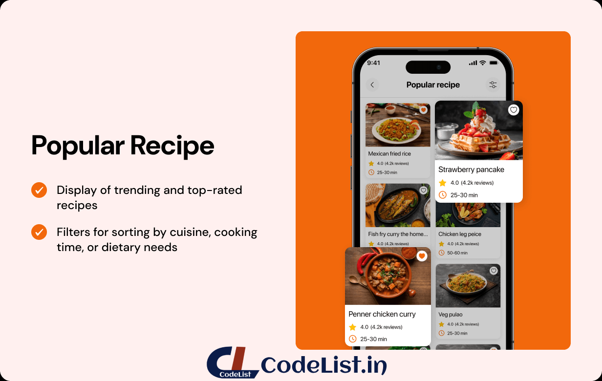 Recipe Full App in Flutter with NodeJs Backend | Cooking Guide App in Flutter - 14