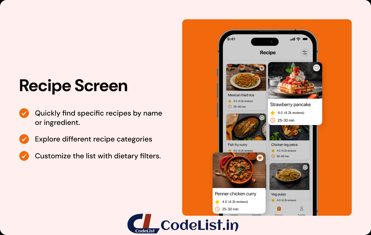 Recipe Full App in Flutter with NodeJs Backend | Cooking Guide App in Flutter - 18