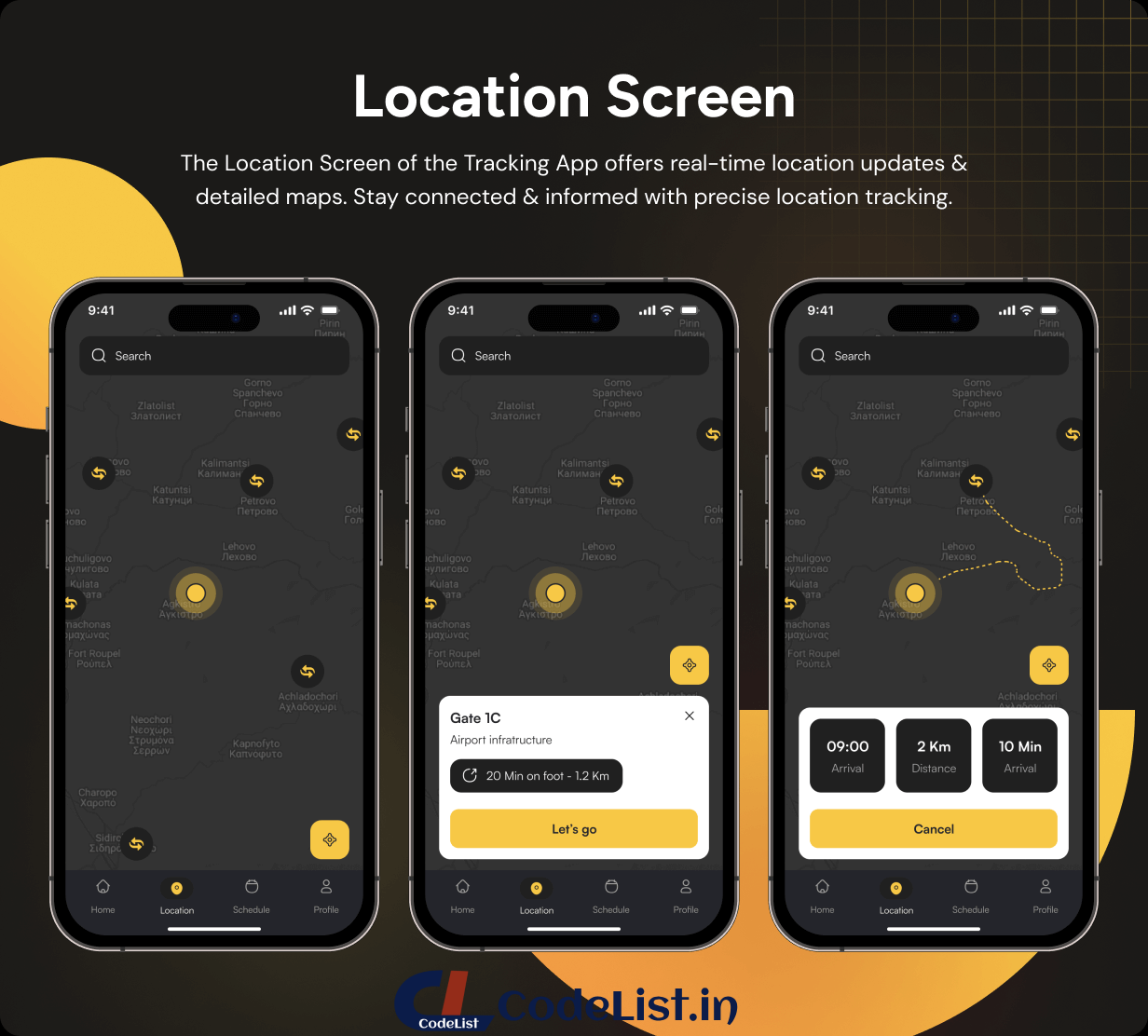 Tracking  App UI Template | Location Tracking App in Flutter | GeoTrace App Template - 5