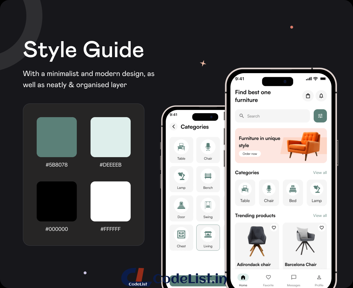 DecorEase App UI Template | Interior Design & Home Styling App in Flutter | DesignPro App Template - 11