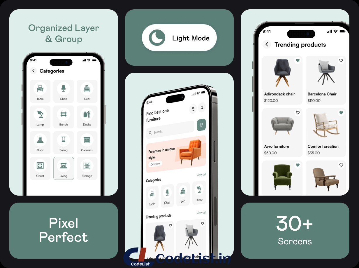 DecorEase App UI Template | Interior Design & Home Styling App in Flutter | DesignPro App Template - 12