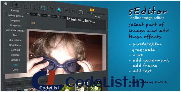 sEditor – online image editor