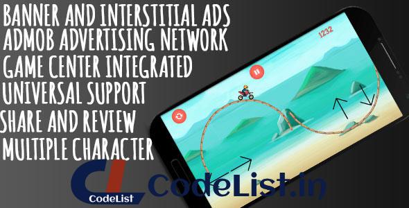 Motocross Madness + AdMob + Leaderboard