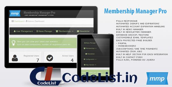 Membership Manager Pro v3