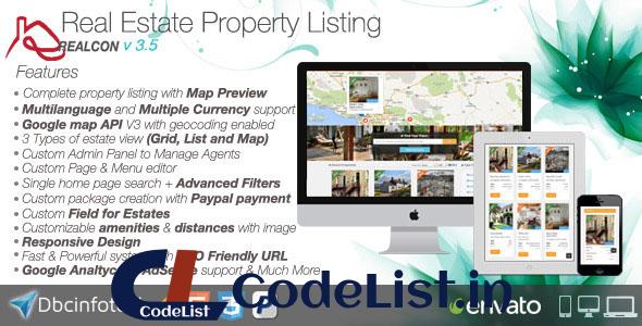 Realcon Real Estate Property Listing v3.4