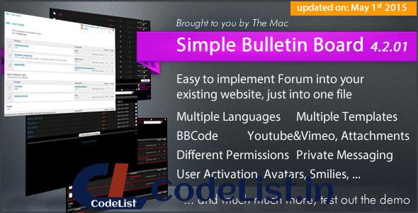Simple Bulletin Board v4.2