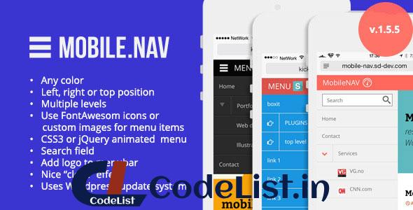 MOBILE.NAV v1.5.3 – Responsive menu wordpress plugin