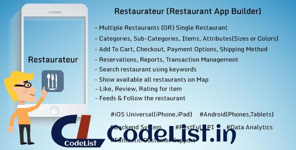 Restaurateur (Solution For Any Restaurants App)