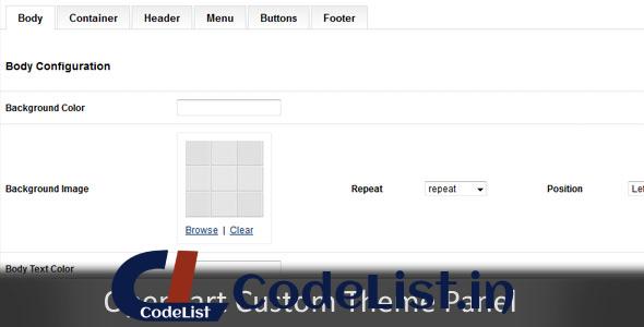 Custom Themes Panel Opencart Module