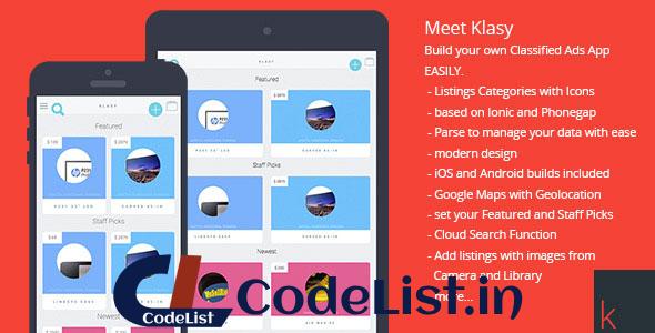 Klasy – Classified Ads Mobile App