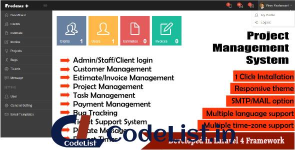 FreeLance Plus Project Management System