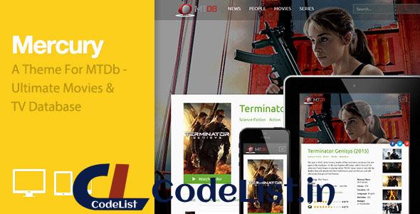 Mercury – Theme for MTDb (Movies and TV Database)