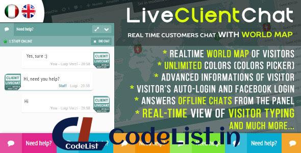 Live Client Chat – Help Chat With Visitors Map