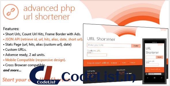 Advanced PHP URL Shortener