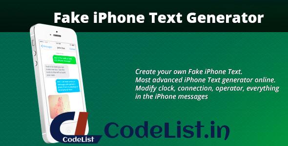 Fake iPhone Text Generator