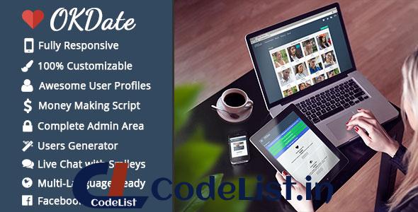 OKDate v1.9 – Complete Dating Script (Desktop & Mobile Ready)