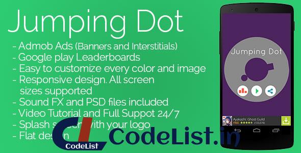 Jumping Dot – Admob + Leaderboards + Share