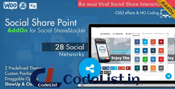 Social Share Point AddOn – WordPress