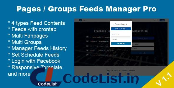 Facebook Pages / Groups Posts Manager Pro