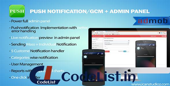 Push Notification/GCM + Admin Panel