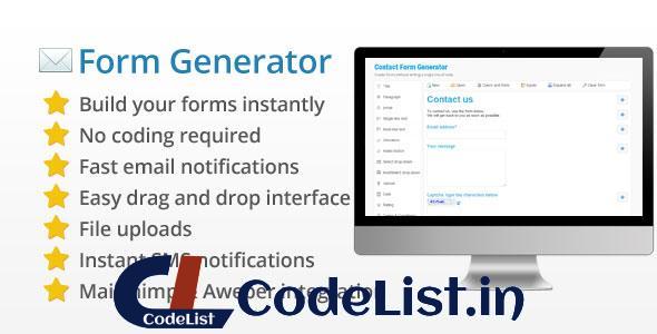 Contact Form Generator v2.6 – Form Builder