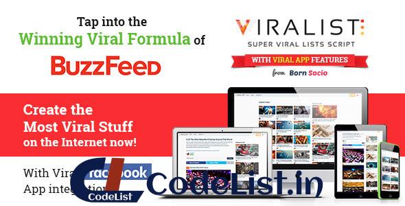 Viralist – Viral lists script with Facebook App