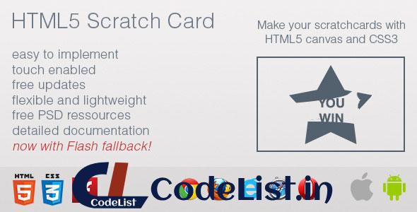 HTML5 Scratch Card