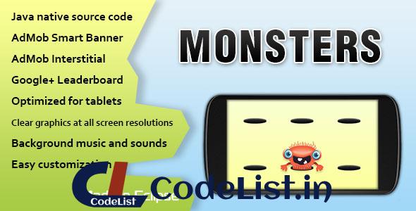 Monsters Game with AdMob and Leaderboard