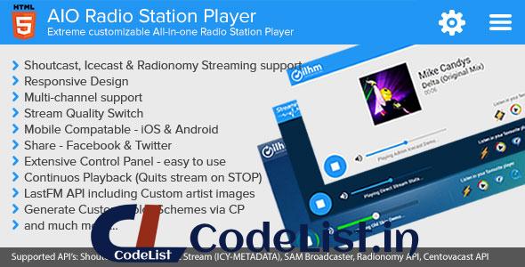 AIO Radio Station Player – Shoutcast and Icecast