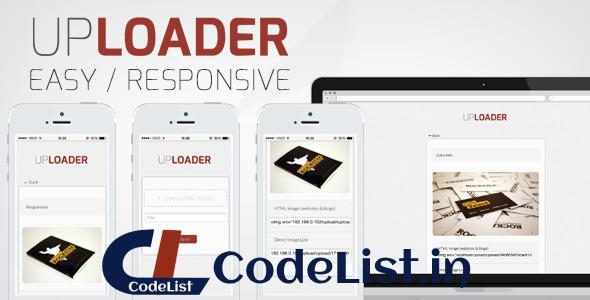 Easy and Responsive Image Uploader