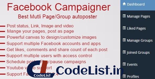 Facebook Campaigner – Facebook Autoposter