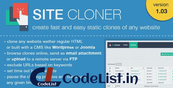 SiteCloner – Make Clones or Copies of any website