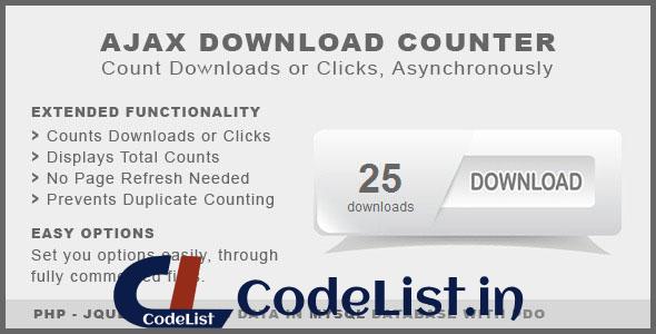 Ajax Download Counter