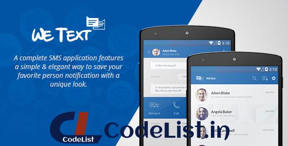 WeText – Mobile SMS Application with AdMob