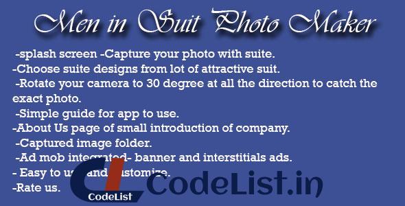 Men In Suit Photo Maker