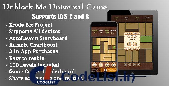 Unblock Me Universal Game (Swift)