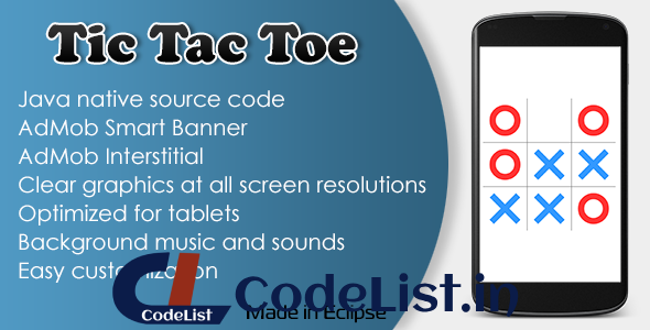 Tic Tac Toe Game with AdMob