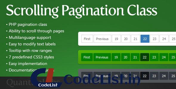 Scrolling Pagination Class