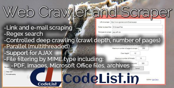 Web Crawler and Scraper for Files and Links