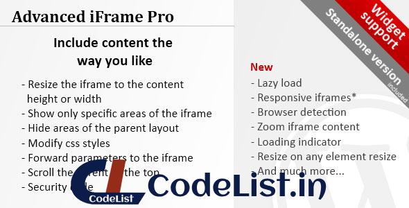 Advanced iFrame Pro