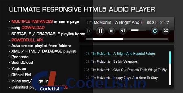 HTML5 Audio Player with Playlist